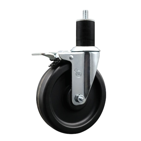 Service Caster 6'' Phenolic Swivel 1-3/4'' Expanding Stem Caster Total Lock Brake SCC-EXTTL20S615-PHS-134